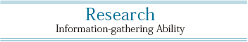 Research Information-gathering Ability